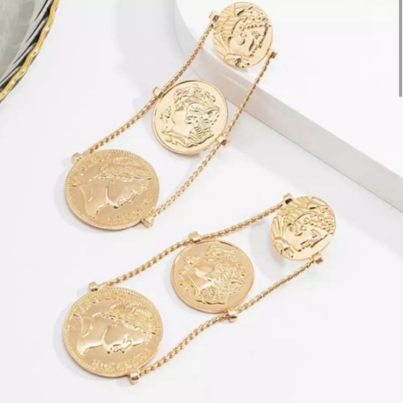 This Stunning Zara's Coins Earrings - Picture 7 of 7